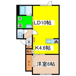 レインボーコート東川Ｂ棟の物件間取画像